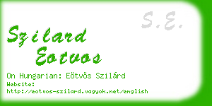 szilard eotvos business card